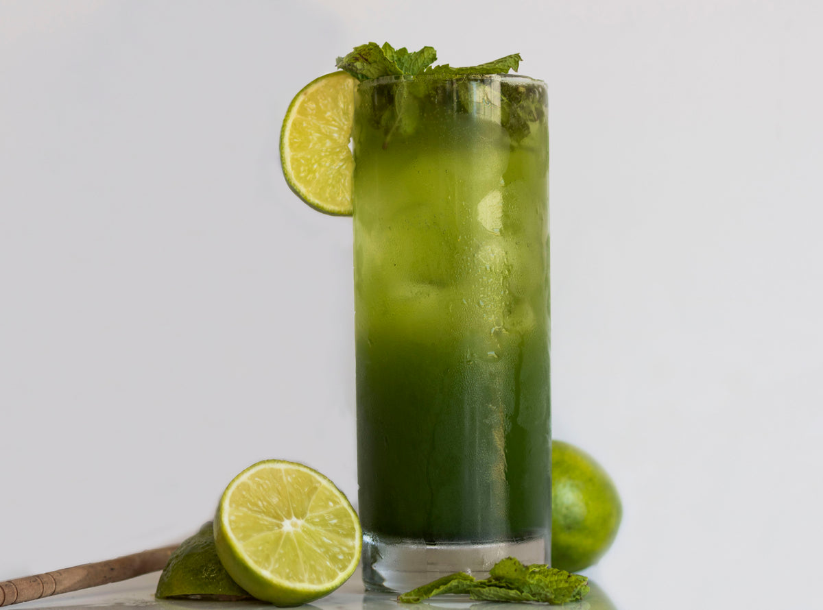 Matcha Mojito mocktail