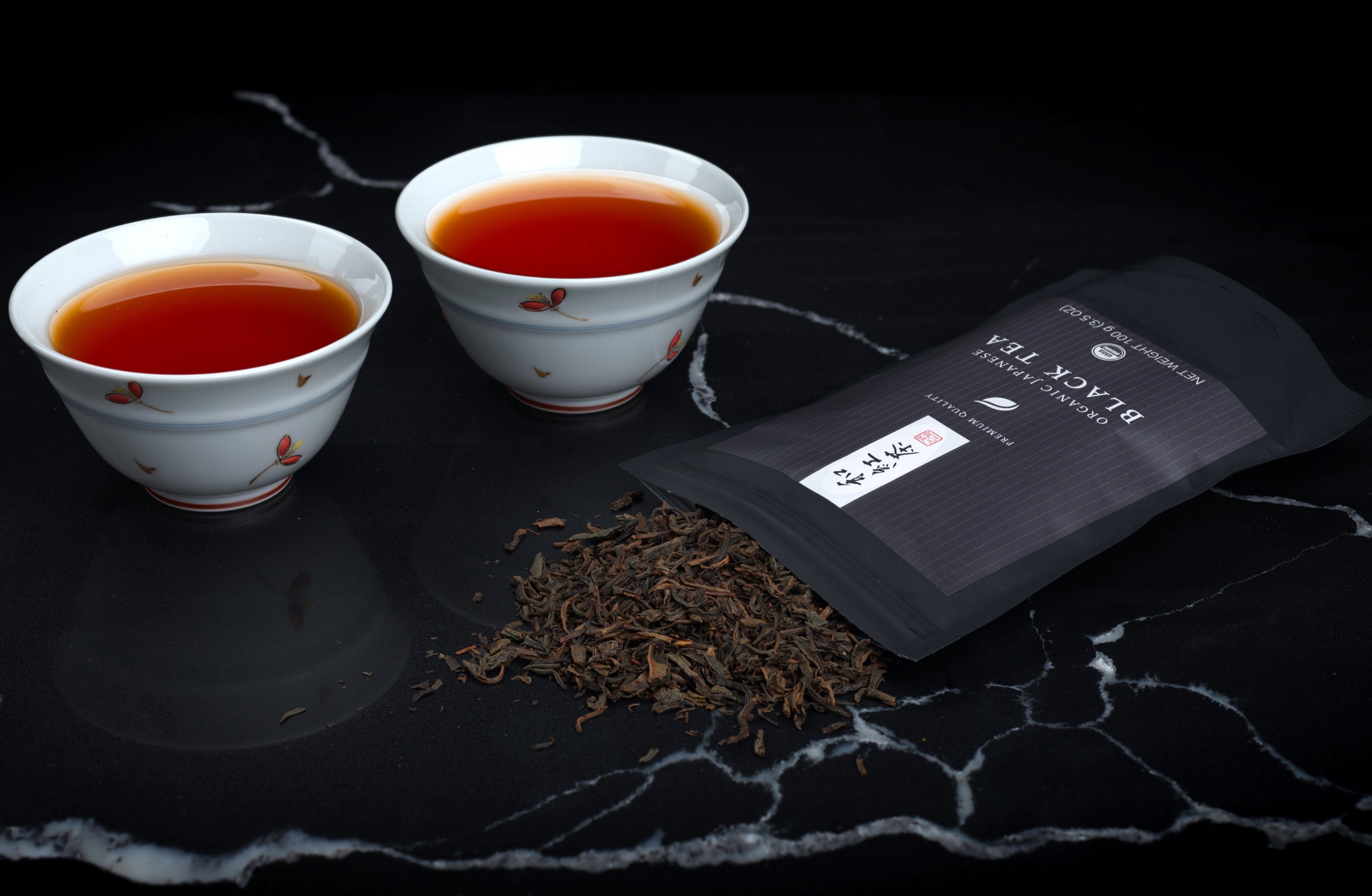 Organic Japanese Black Tea - 100g (3.5oz) bag - USDA Organic - Matcha Konomi