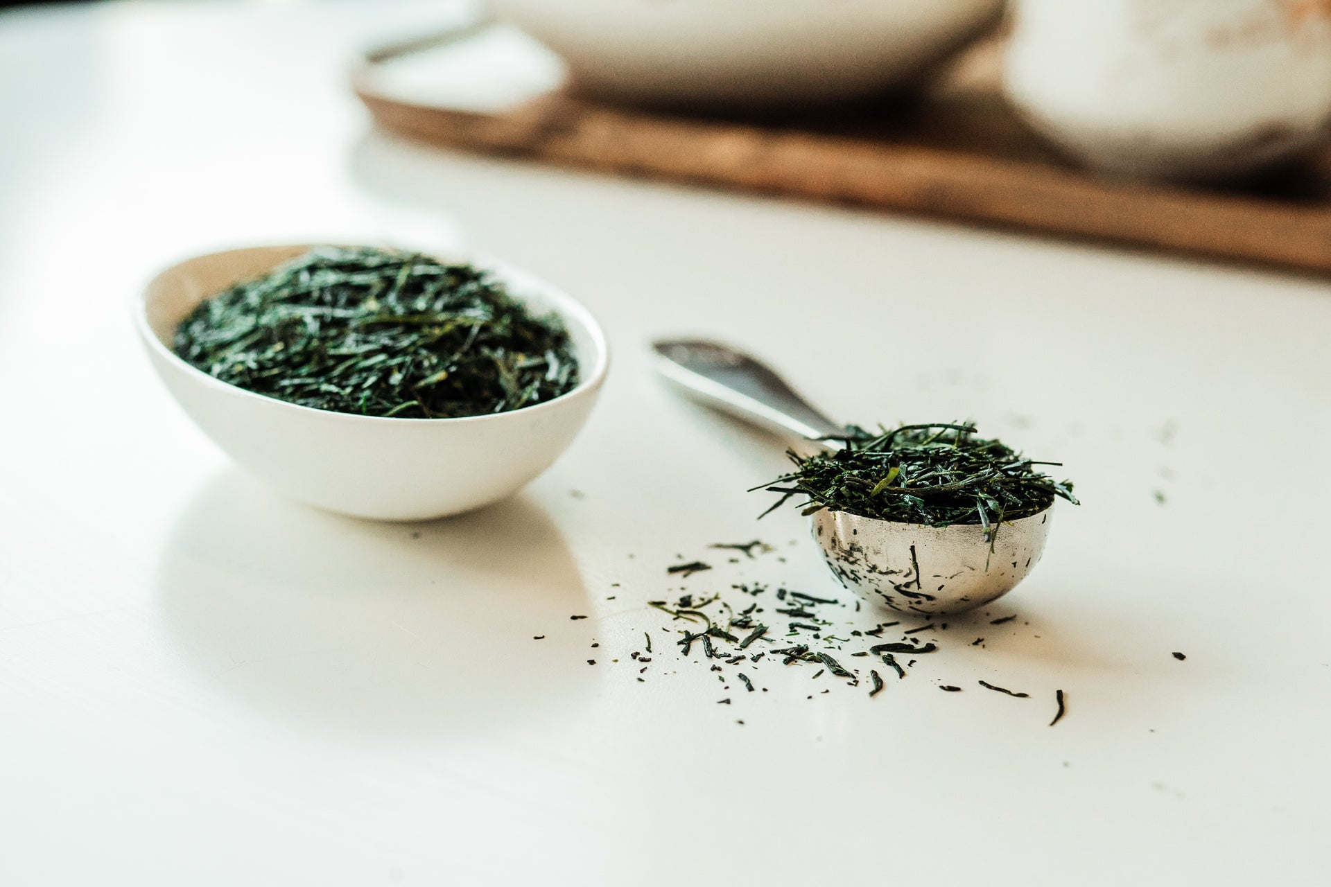 Back up — Organic Sencha - First Harvest Saemidori Cultivar 100g (3.5oz) bag - USDA Organic Loose Leaf Tea - Matcha Konomi
