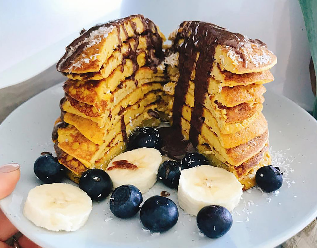 Butternut Squash Protein Pancakes - Made with Chai Spice