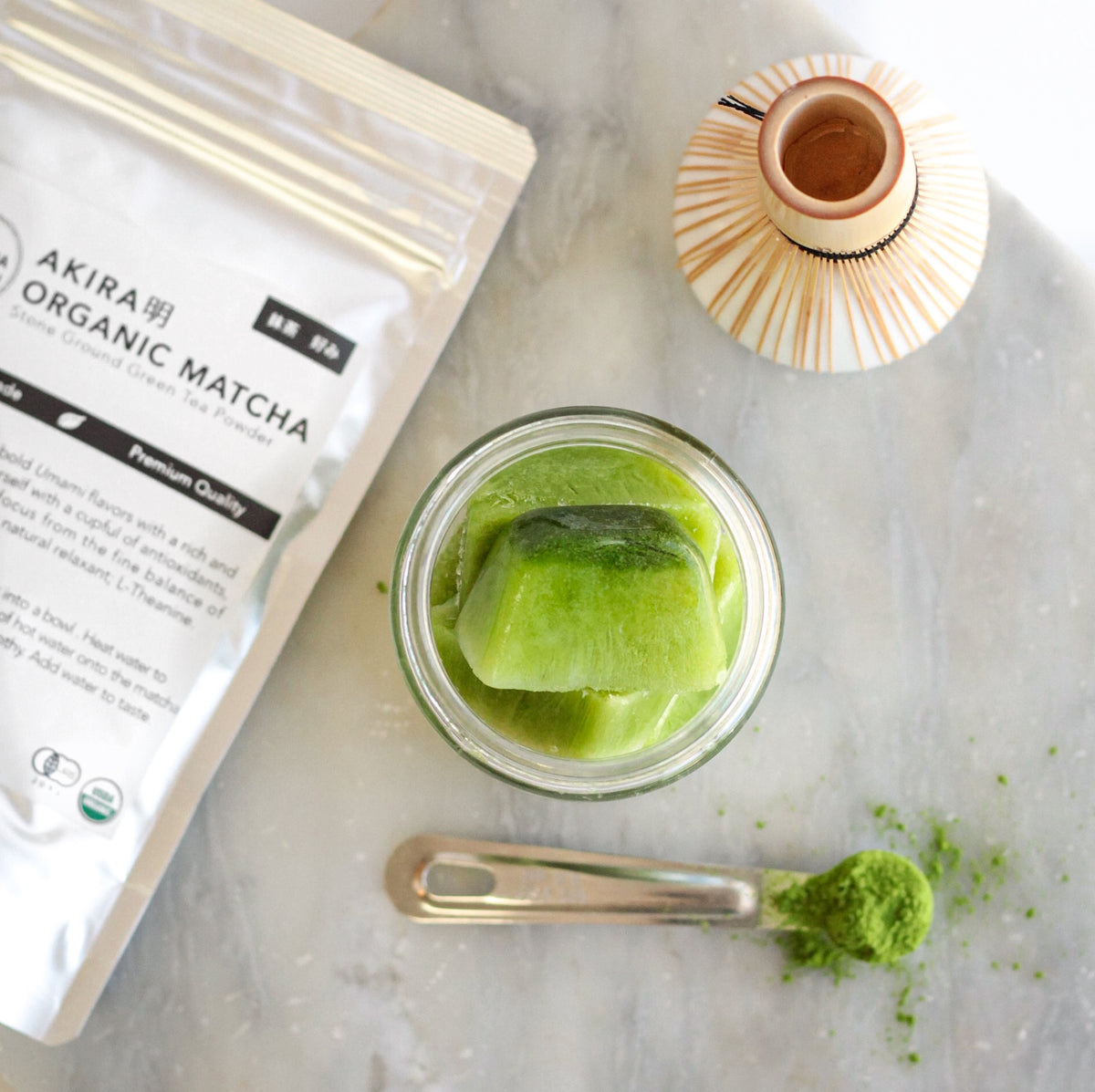 Matcha Ice Cubes