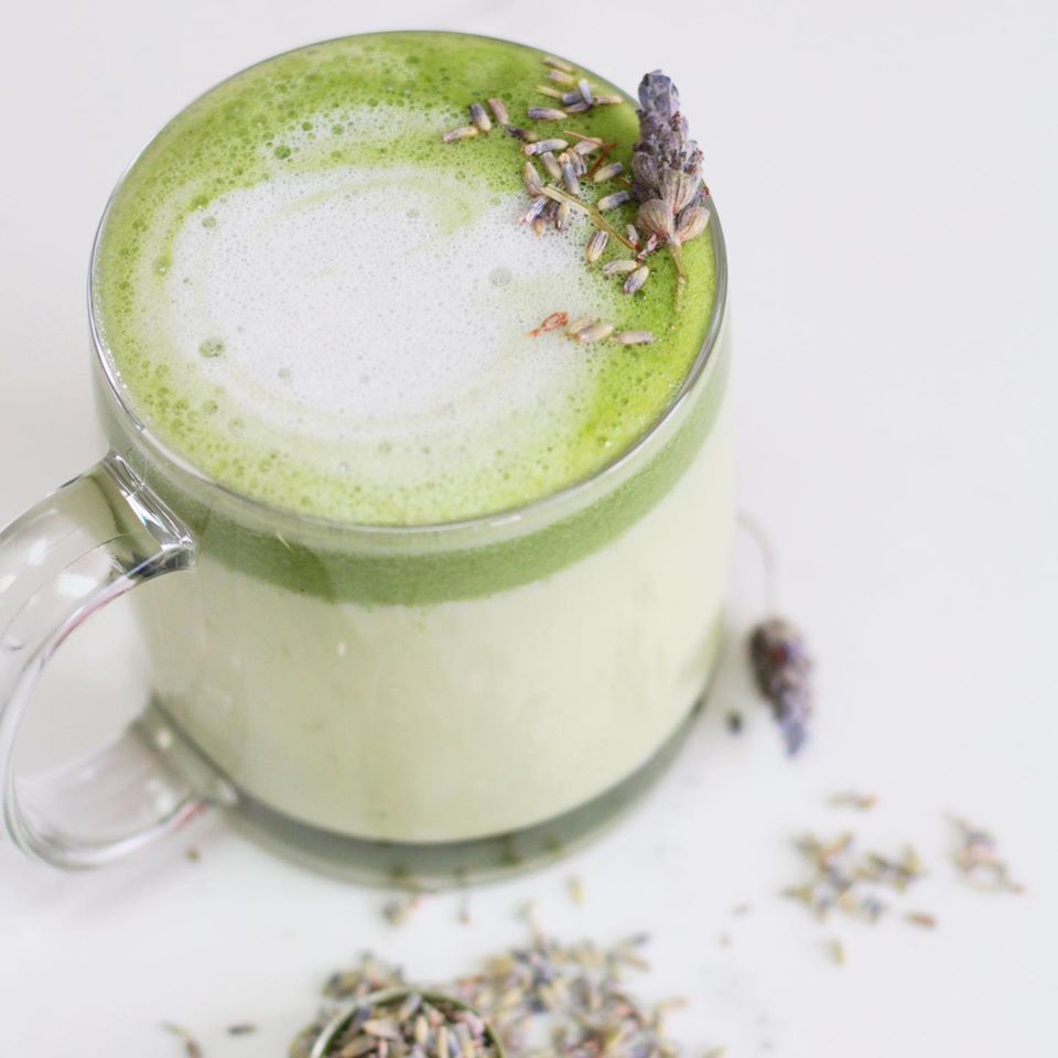 Lavender Matcha Latte