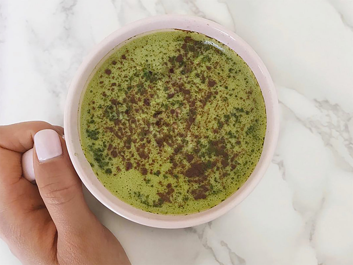 Pumpkin Spice Matcha Latte 🍵🍂