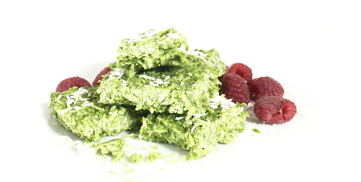 Matcha + Coconut Snack Bars
