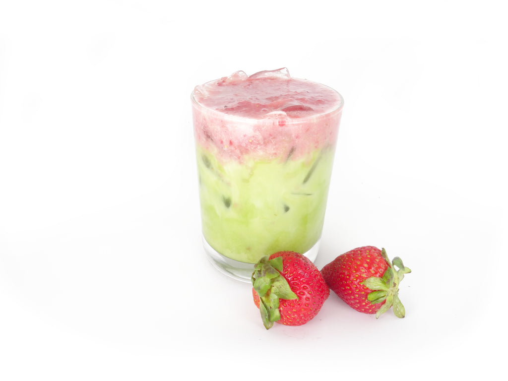 Matcha Konomi Original - Famous Recipe - Fresh Organic Strawberry Matcha Latte 