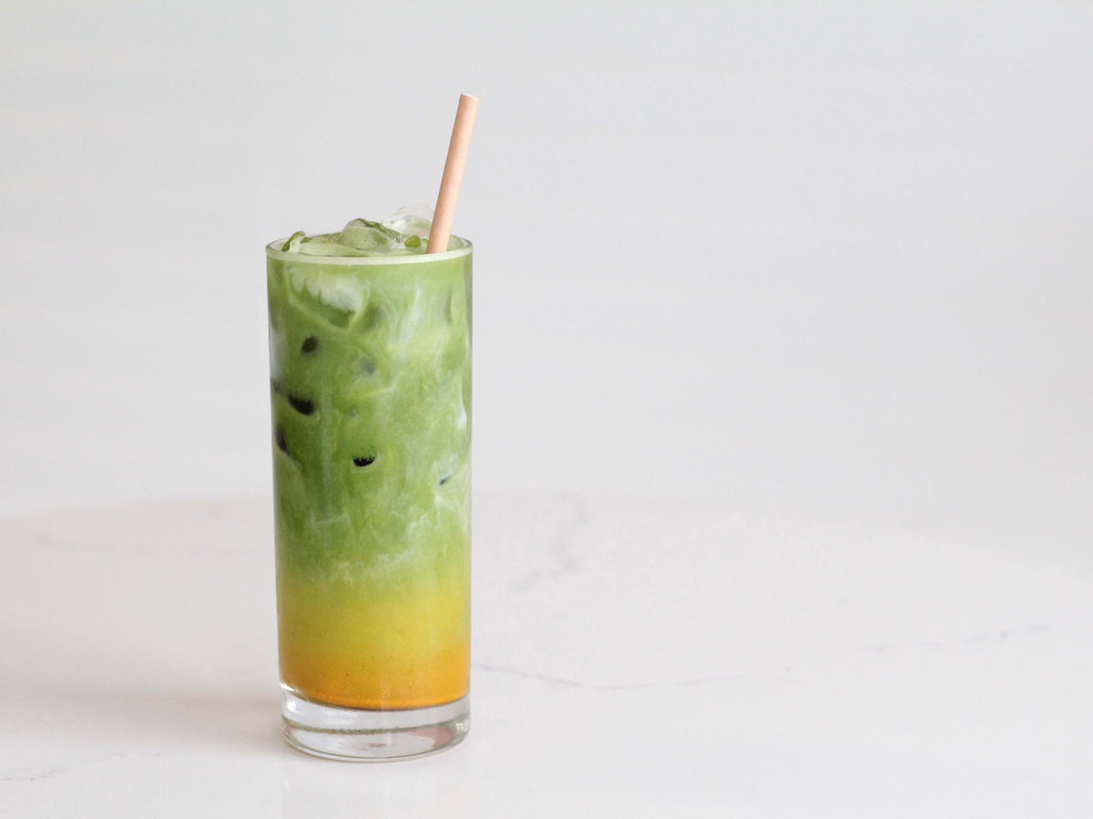 Turmeric Matcha Latte (hot or iced)