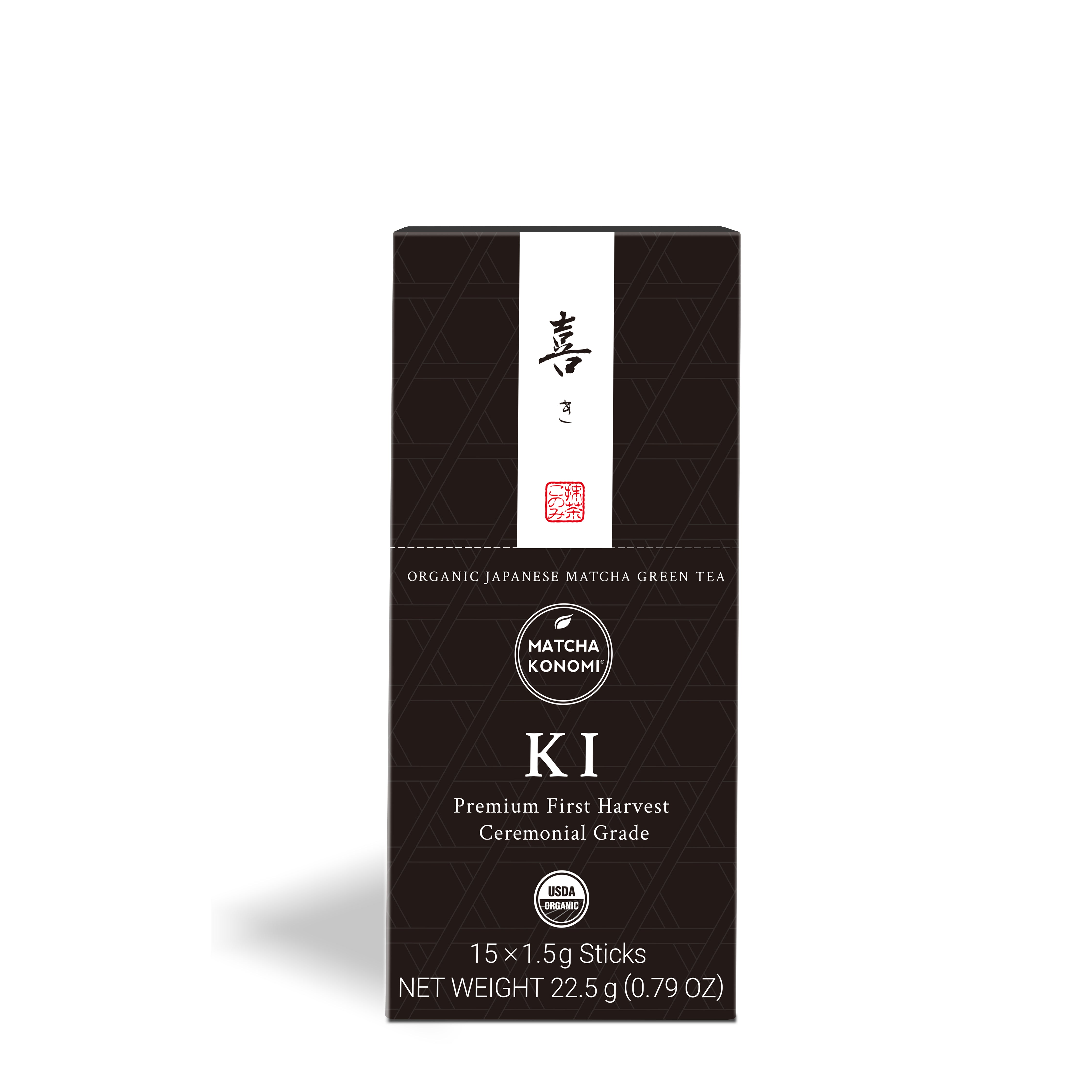 50 Boxes (15 Sticks/Box) - Ki Organic Ceremonial Matcha - 750 Sticks Total - $0.93/Stick - Matcha Konomi