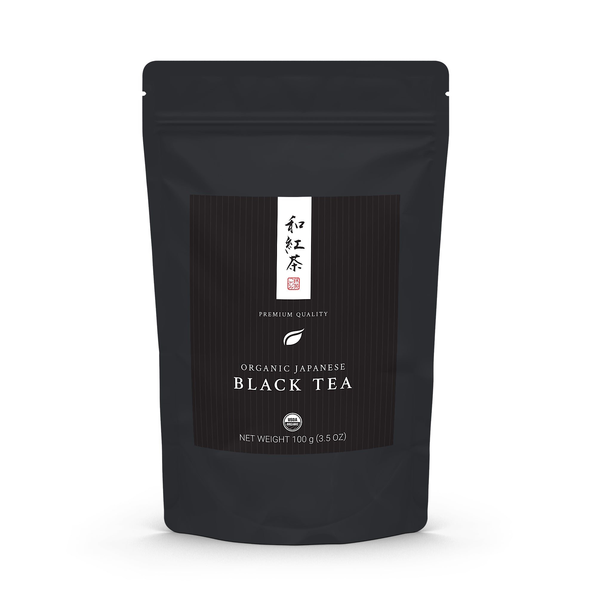 Organic Japanese Black Tea - 100g (3.5oz) bag - USDA Organic - Matcha Konomi