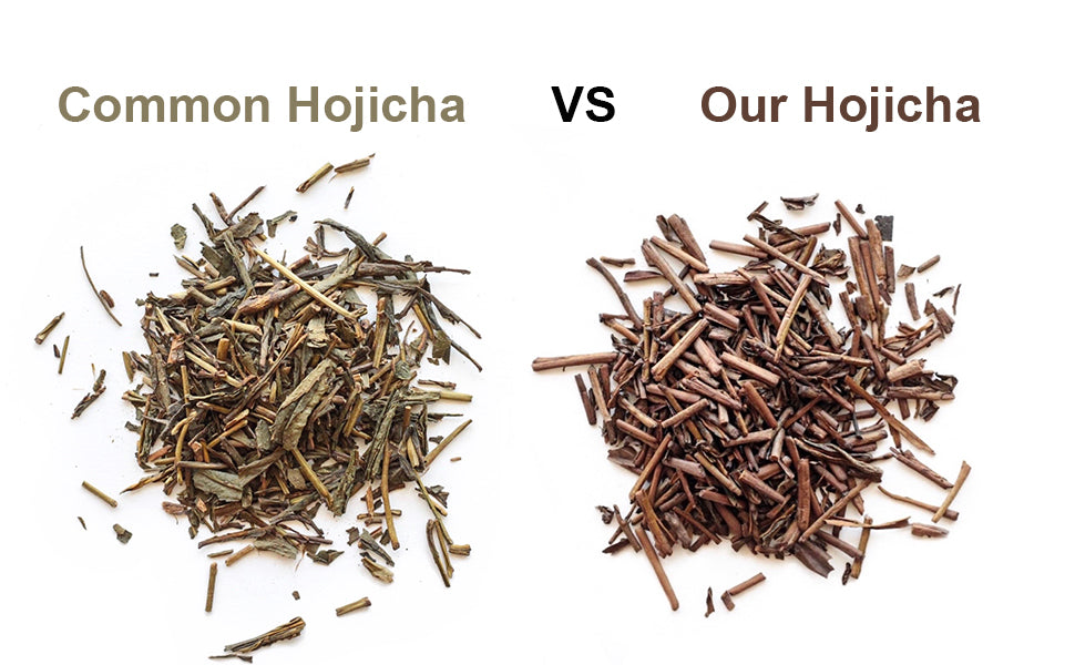 Back up — Organic Japanese Hojicha - Yabukita Cultivar 100g (3.5oz) bag - Radiation Free - Low Caffeine - Loose Leaf Green Tea - Matcha Konomi
